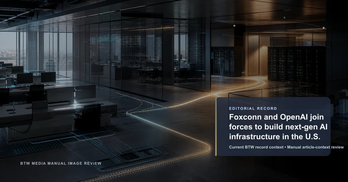 Foxconn y OpenAI se unen para construir infraestructura de IA de nueva generación en EE.UU.