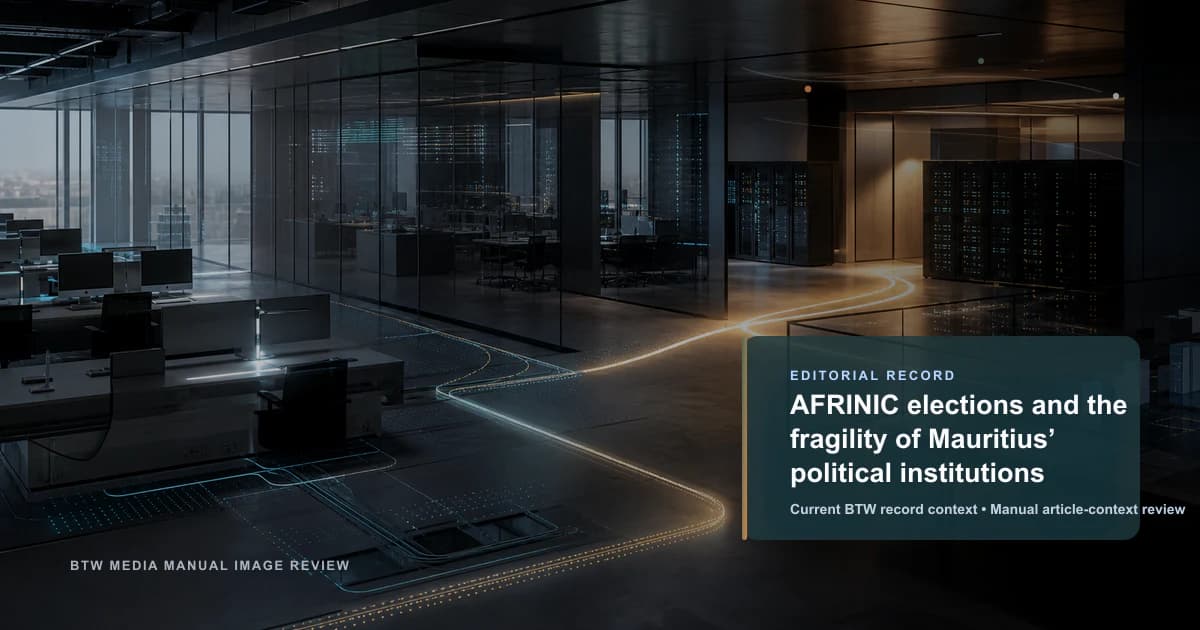 Elecciones de AFRINIC y la fragilidad de las instituciones políticas de Mauricio