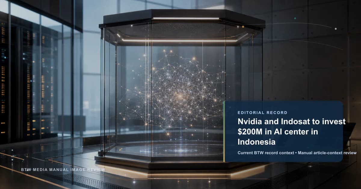 Nvidia and Indosat to invest $200M in AI center in Indonesia reviewed editorial briefing visual