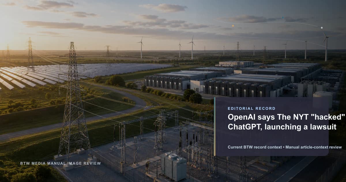 OpenAI says The NYT "hacked" ChatGPT, launching a lawsuit reviewed editorial briefing visual