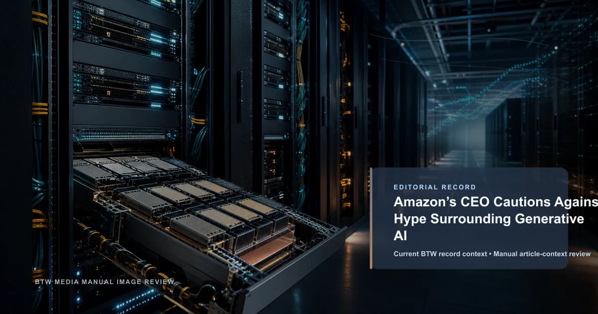 Le PDG d'Amazon met en garde contre l'engouement pour l'IA générative