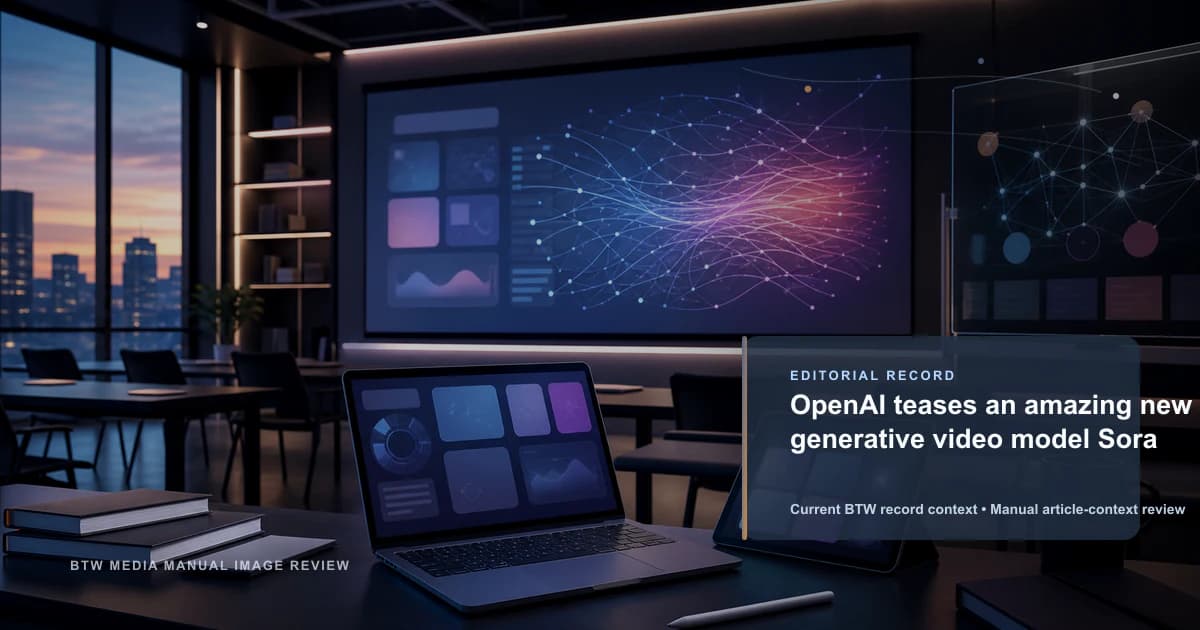 OpenAI teases an amazing new generative video model Sora reviewed editorial briefing visual