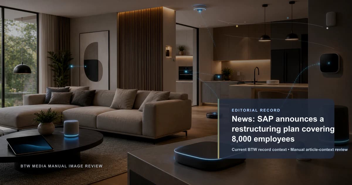 News: SAP announces a restructuring plan covering 8,000 employees reviewed editorial briefing visual