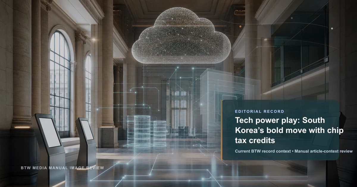 Tech power play: South Korea’s bold move with chip tax credits reviewed editorial briefing visual