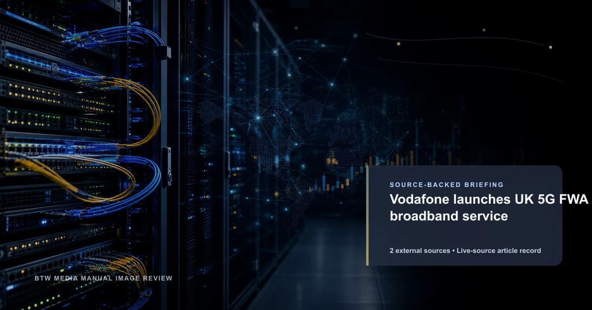 Vodafone lanza servicio de banda ancha 5G FWA en el Reino Unido