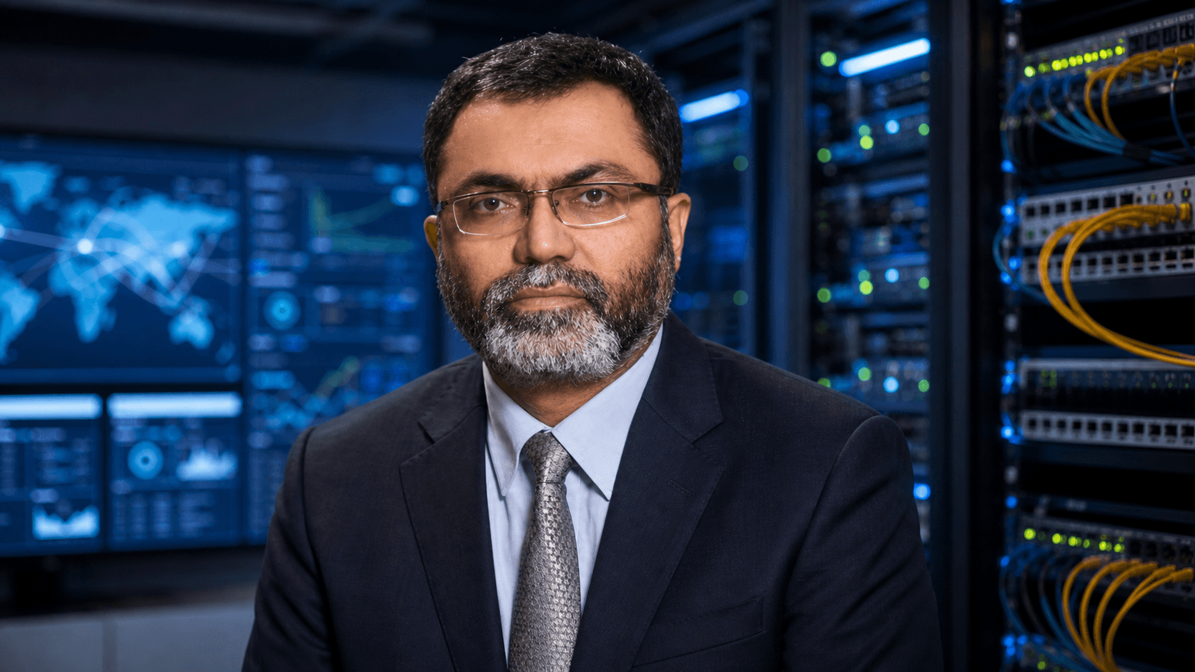 AI-generated editorial portrait of Abdul Rehman Durwaish based on a public profile photo