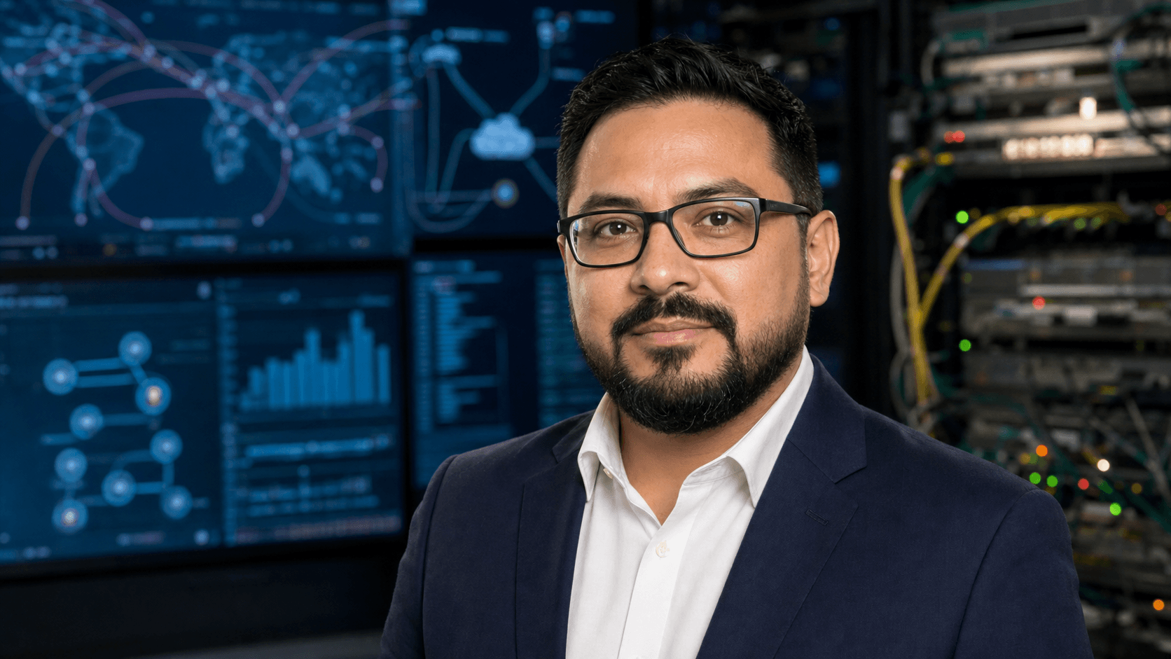 AI-generated editorial portrait of Alan Leon based on a public profile photo
