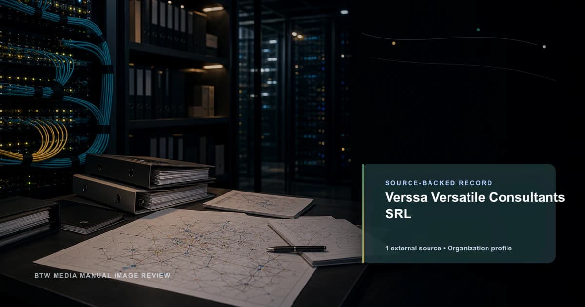 Verssa Versatile Consultants SRL public internet infrastructure profile editorial visual
