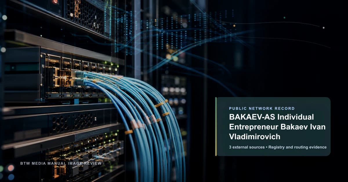 BAKAEV-AS Emprendedor Individual Bakaev Ivan Vladimirovich