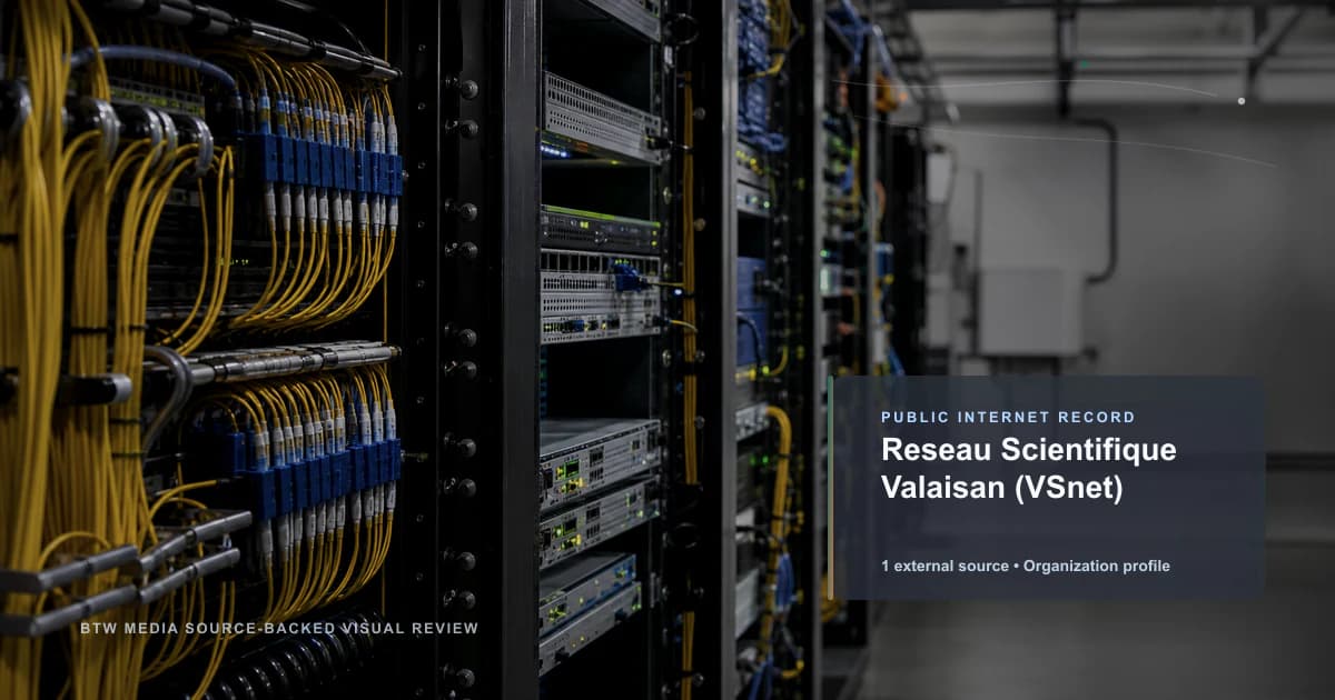 Reseau scientifique valaisan (VSnet)