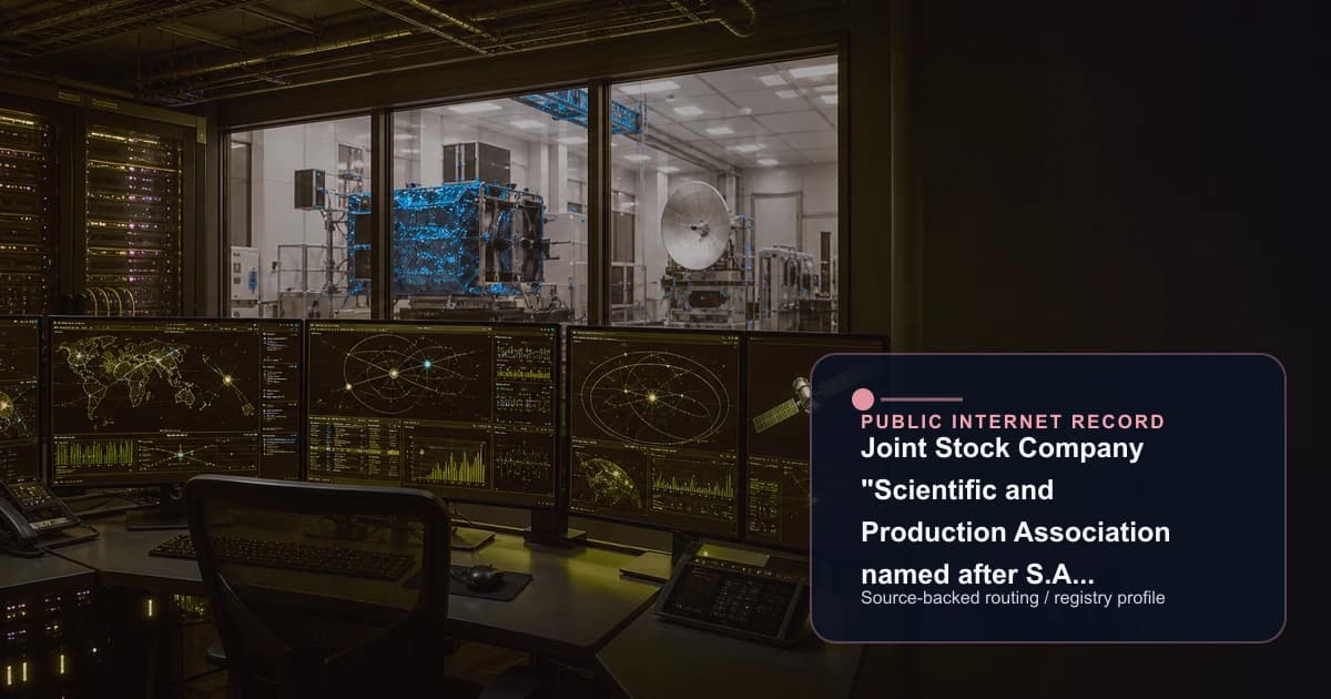 Joint Stock Company "Scientific and Production Association named after S.A. Lavochkin" public internet infrastructure profile editorial visual