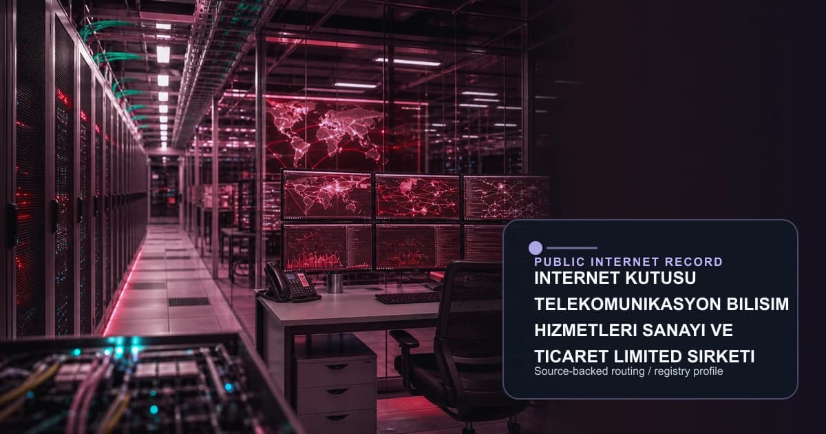 INTERNET KUTUSU TELEKOMUNIKASYON BILISIM HIZMETLERI SANAYI VE TICARET LIMITED SIRKETI public internet infrastructure profile editorial visual