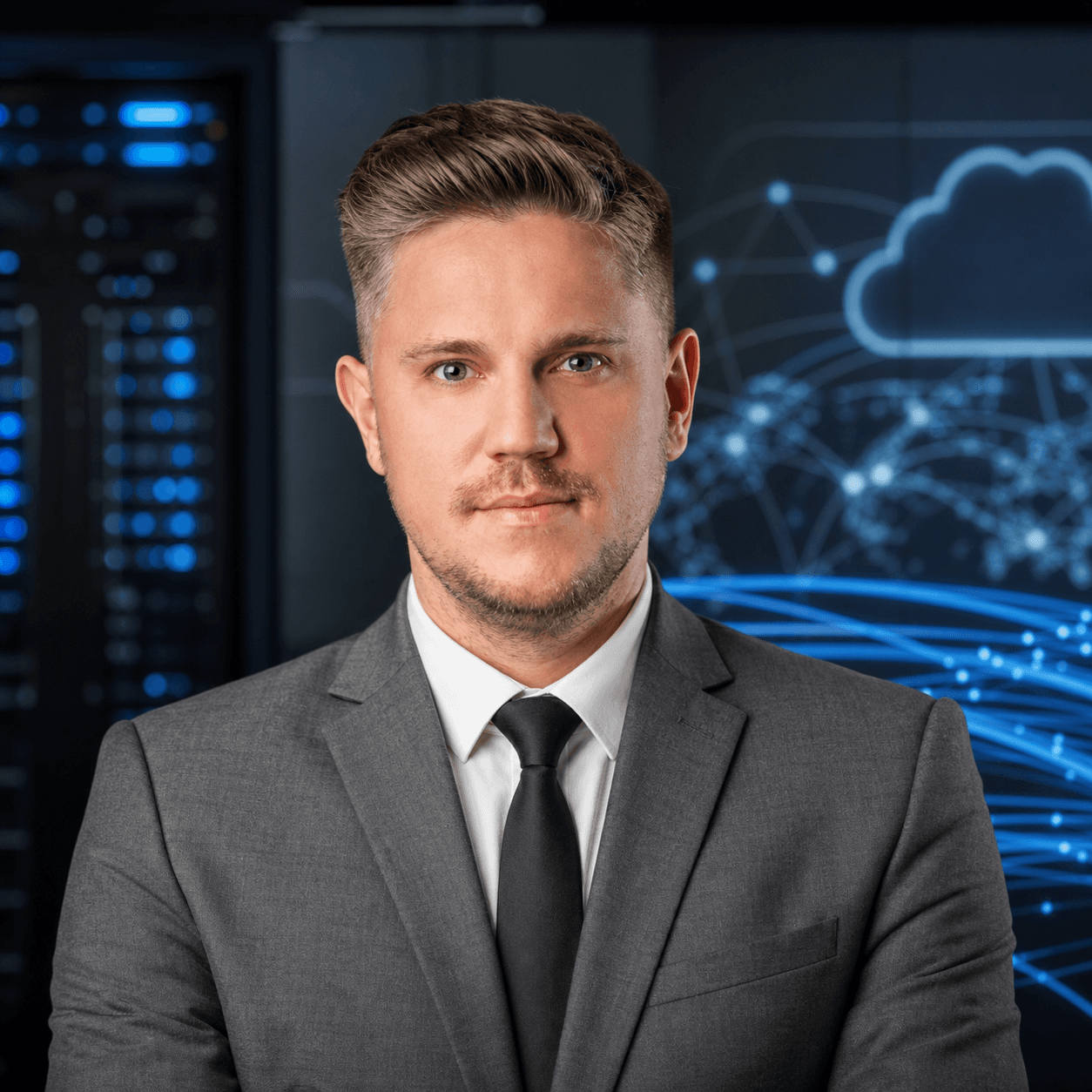 AI-generated editorial portrait of Arkadiusz Matysiak based on a public profile photo
