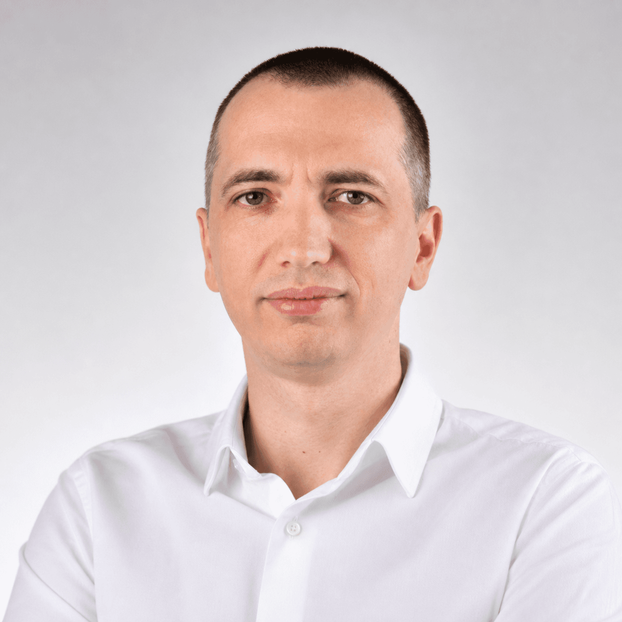 AI-generated editorial portrait of Denis Efremov based on a public profile photo