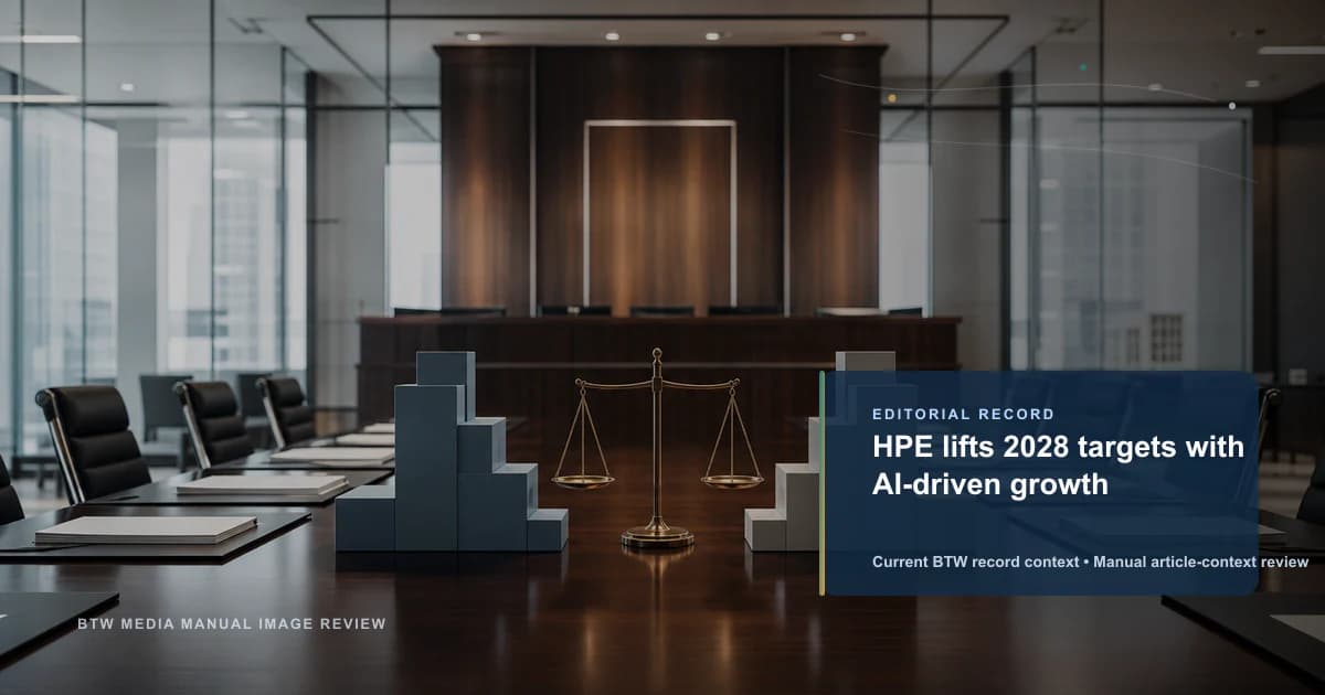 HPE lifts 2028 targets with AI-driven growth reviewed editorial briefing visual