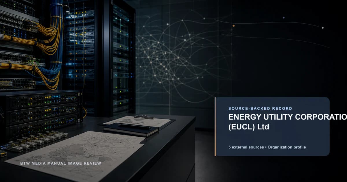 ENERGY UTILITY CORPORATION (EUCL) Ltd public internet infrastructure profile editorial visual