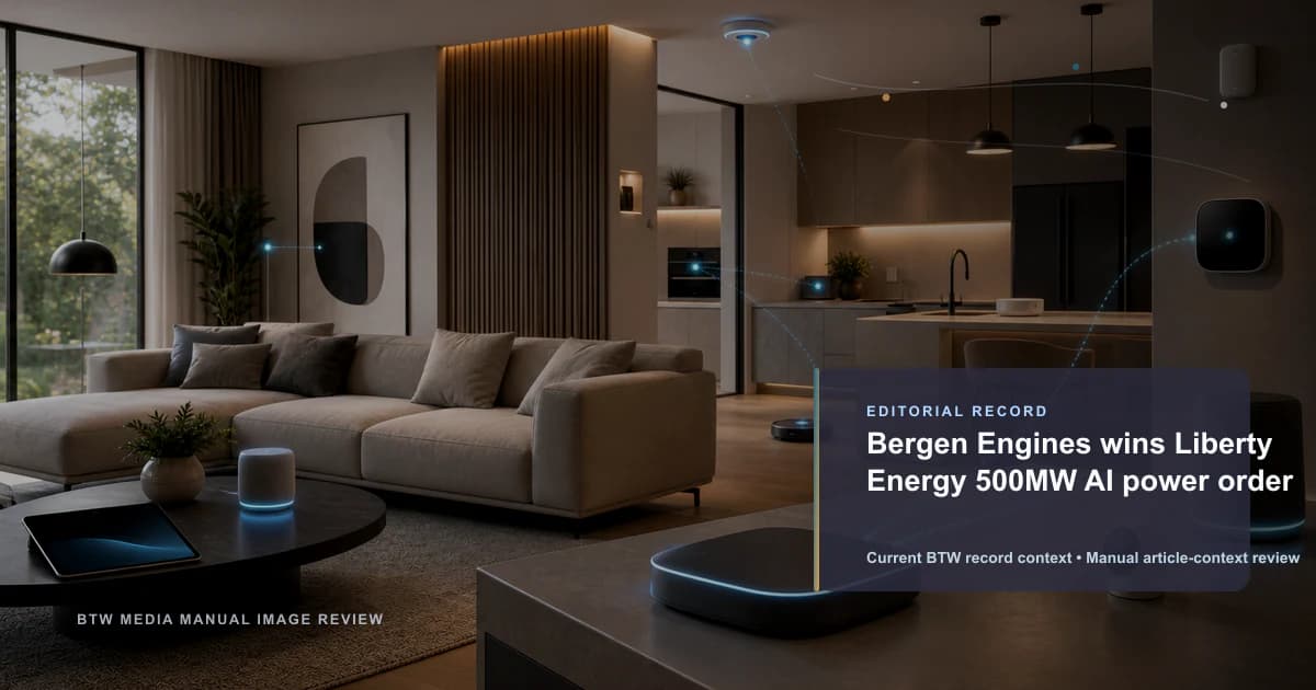 Bergen Engines wins Liberty Energy 500MW AI power order reviewed editorial briefing visual