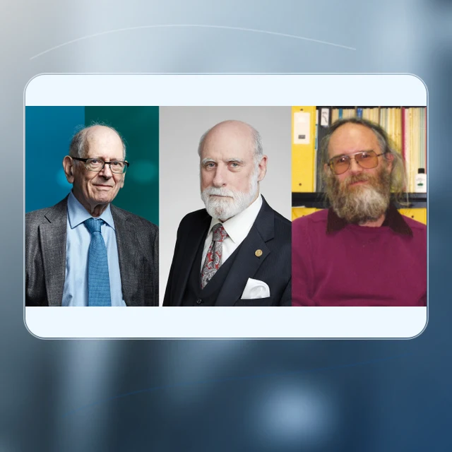 Bob Kahn, Vint Cerf & Jon Postel のプロフィールポートレート