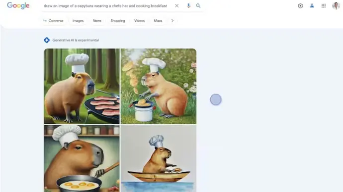 Google's new AI-powered search experience will now let you generate images directly from the Search Bar