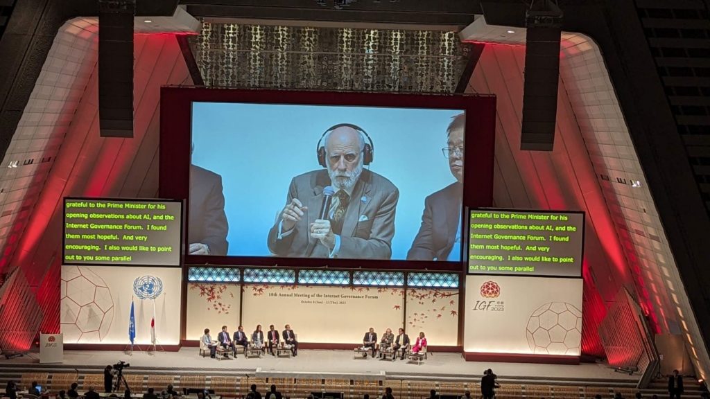 Vint Cerf, known as one of the fathers of the Internet, took part in the discussions about AI.
