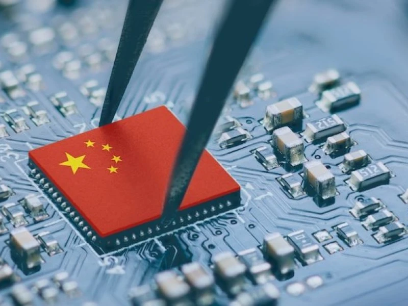 China started late in the field of chip development. Photograph: Megha Shrivastava