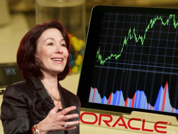 Oracle stock up
