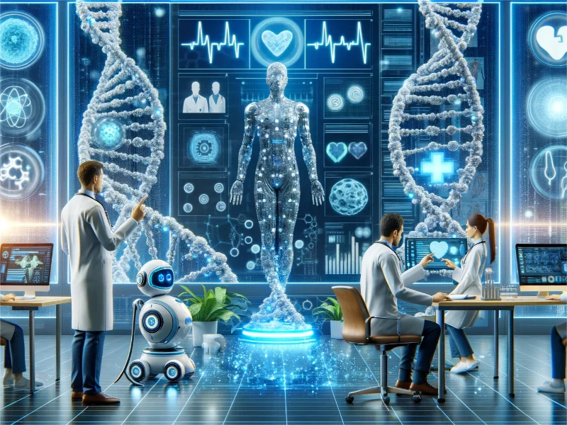 AI revolutionizes healthcare with personalized treatments and efficient data management, promising transformative advancements.