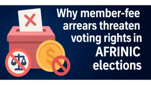 AFRINIC fee arrears-AFRINIC voting rights