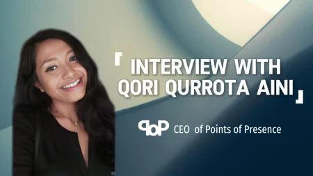 Interview with Qori Qurrota Aini, CEO of Points of Presence: Building carrier-neutral connectivity in Southeast Asia Graphic banner for an interview featuring Qori Qurrota Aini, CEO of Points of Presence (PoP)