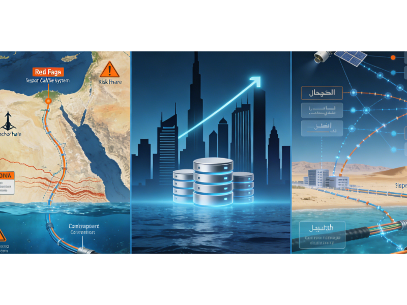 Red Sea subsea risks expose urgent need for connectivity diversification in Middle East Red Sea, subsea cables, Middle East, connectivity diversification, data centre demand,