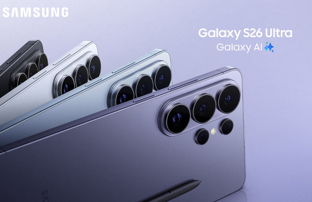 Samsung-Galaxy-S26-smartphone-showcasing-AI-features-on-display-screen