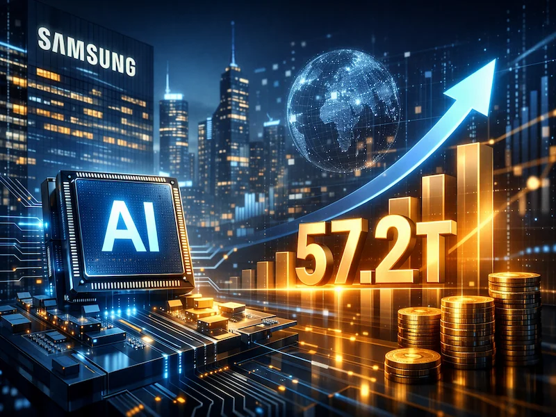 Samsung Q1 profit jumps eightfold to 57.2tn won samsung-q1-profit-jumps-eightfold-to-57-2tn-won